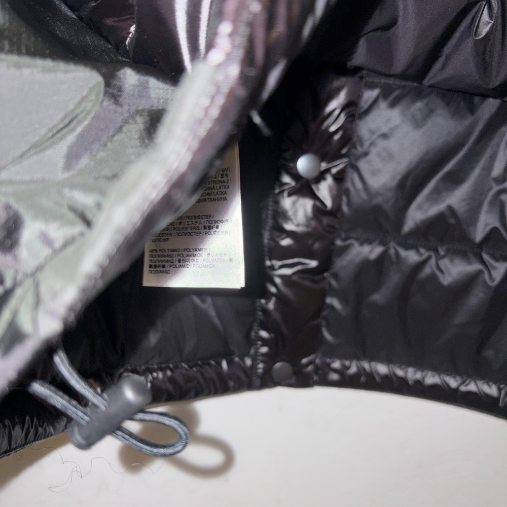 Fire+Ice Puffer Shiny Black A-Line Skirt - Picture 6 of 7